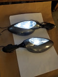 BUELL-FIRE BOLT XB12R-XB8R-B9R 1000-1125R mirrors- Silver Carbon 5411/12 Pair