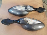 BUELL-FIRE BOLT XB12R-XB8R-B9R 1000-1125R mirrors- Silver Carbon 5411/12 Pair