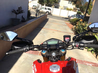 Ducati Billet aluminum rear-view mirrors 96880091A  Black Pair 7441/42